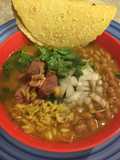 Steak In Green Chile Sauce Soup (Carne En Su Jugo)