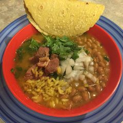 Steak In Green Chile Sauce Soup (Carne En Su Jugo) A picture of Steak In Green Chile Sauce Soup (Carne En Su Jugo).