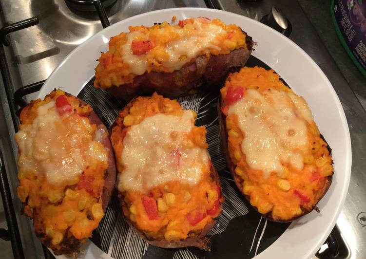 Step-by-Step Guide to Prepare Super Quick Homemade Southwest Stuffed Sweet Potatoes