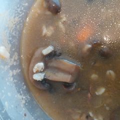 A picture of Beef, Mushroom & Barley Soup.