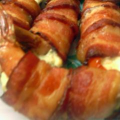 A picture of sunshines's shrimp jalapenos poppers.
