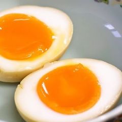Seasoned Soft-Boiled Eggs A picture of Seasoned Soft-Boiled Eggs.