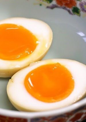A picture of Seasoned Soft-Boiled Eggs.