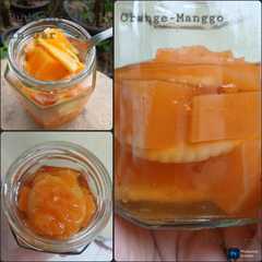 Pudding Jelly Orange 🍊Mango 🥭dalam Stoples (in jar 🫙)-レシピのメイン写真