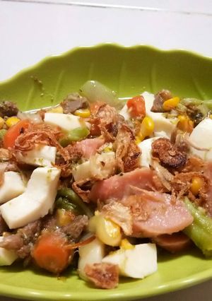 Foto resep Ca brokoli sosis simple praktis enak