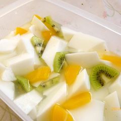 A picture of Almond Tofu (Great for Toddlers).