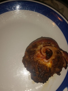 A picture of Bacon cheeseburger roll up.