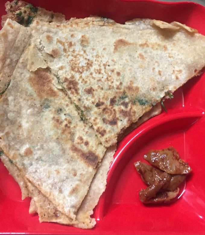 A picture of Layers masala paratha.