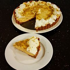 A picture of Pumpkin Spice Cream Tart.