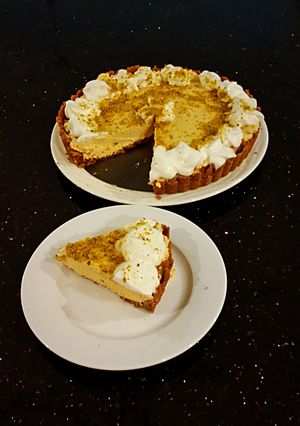 A picture of Pumpkin Spice Cream Tart.