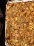 Banana foster bread pudding