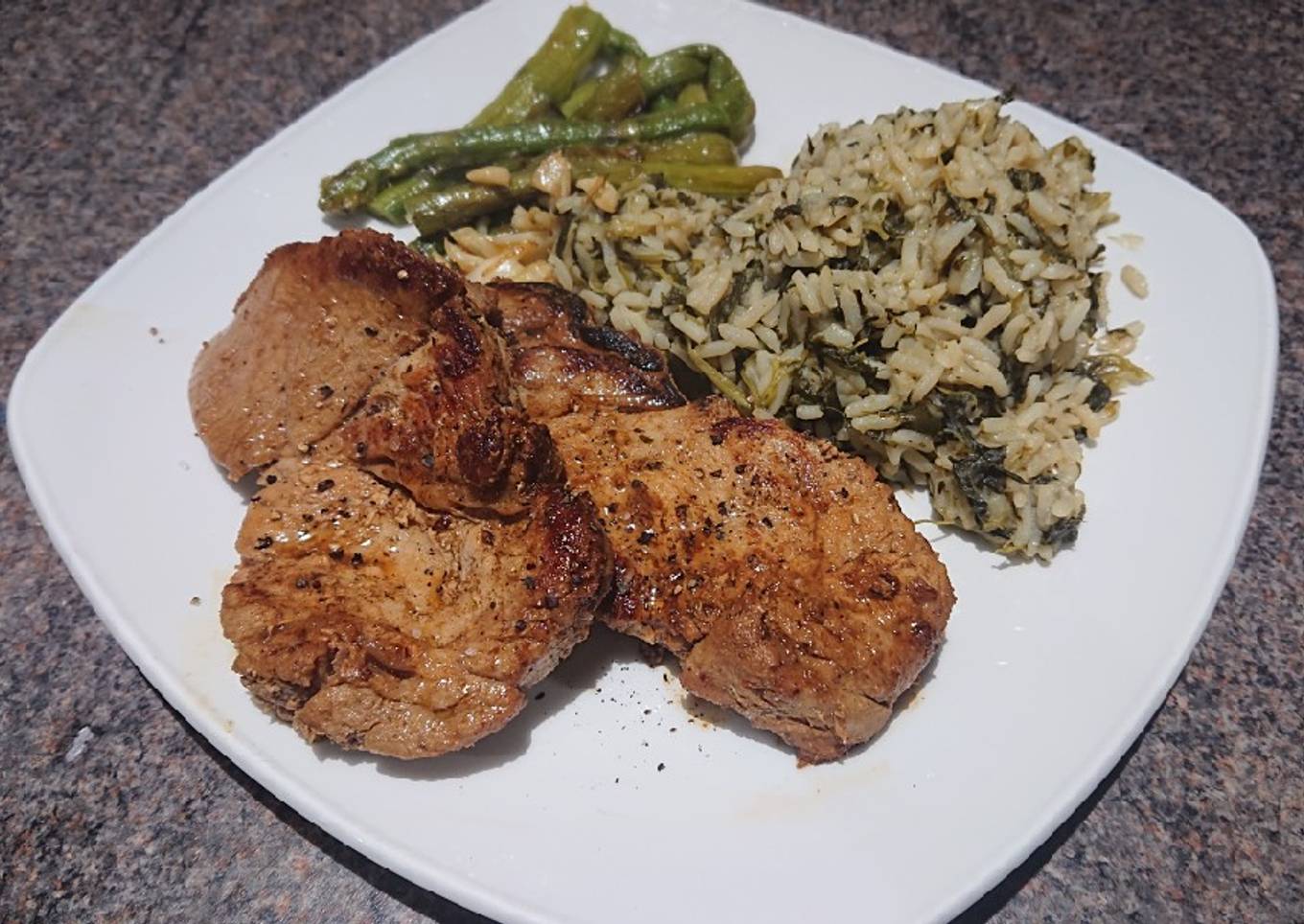 Pan Fried Pork Shoulder Steaks
