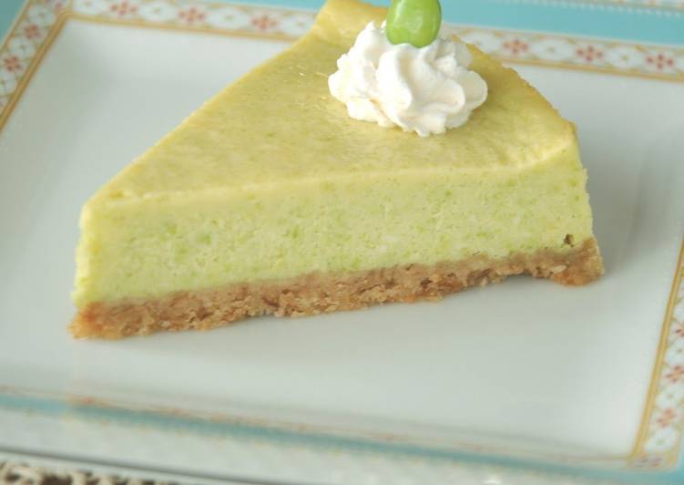 Recipe of Super Quick Homemade Edamame (Zunda) Cheesecake