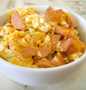 Easy Steps to Make Rice Bowl with Fish Sausage in Scrambled Eggs the So Delicious Appealing