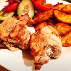 A picture of Feta & Thyme Stuffed Chicked.
