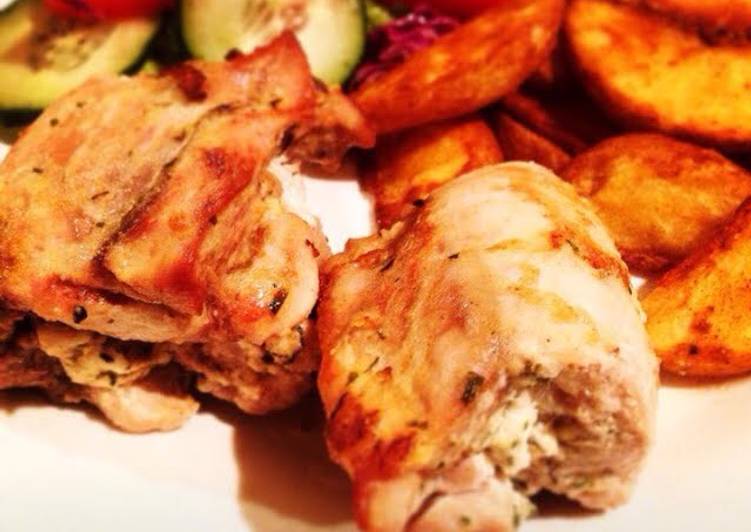 Feta &amp; Thyme Stuffed Chicked