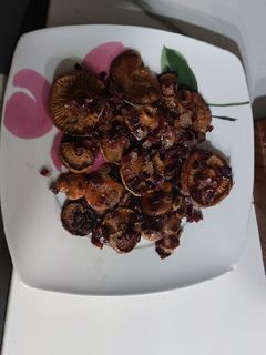 Una foto de Níscalos a la plancha con jamón