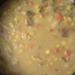 A picture of Chicken and Corn Chowder.