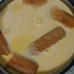 Una foto de Flan con vainillas