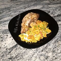 A picture of Baked sweet potatoes II with plantain.