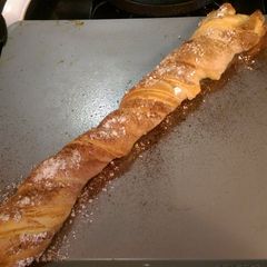 A picture of Twisted Pumpkin Cream cheese Bread.