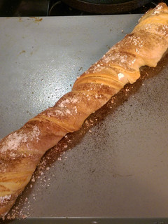 A picture of Twisted Pumpkin Cream cheese Bread.
