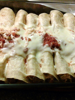 A picture of Beefy Broccoli & Cheddar Burritos.