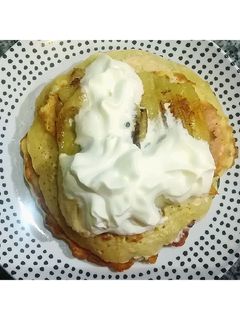 Una foto de Panqueques de avena con banano