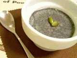 black sesame pudding