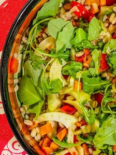 Foto di Insalata d’orzo alle verdure