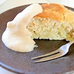 A picture of Banana Whipped Cream Made with Shio-Koji and Amazake.