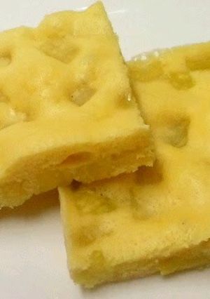 A picture of Sweet Potato Cakes in the Microwave.