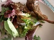A picture of grilled lamb chops