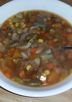 A picture of Vegetable Beef Soup.