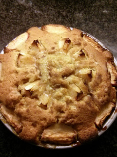 A picture of Dutch apple cake.