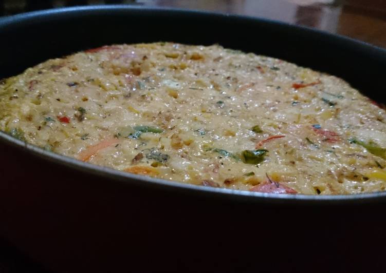 How to Prepare Homemade Rice casserole with eggs
