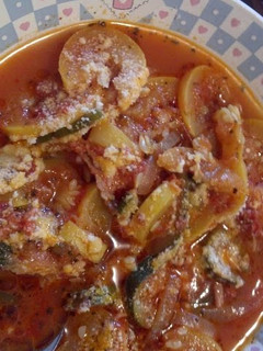 A picture of Loni's squash soup(my mother in laws recipe).