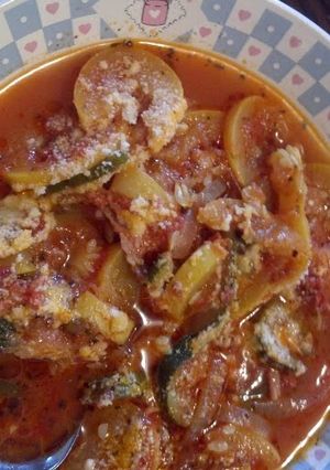 A picture of Loni's squash soup(my mother in laws recipe).