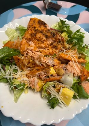 Foto de Salada com molho de mostarda e mel