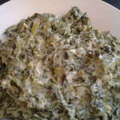 A picture of Kathy's Sweet Chilli Creamed Spinach.