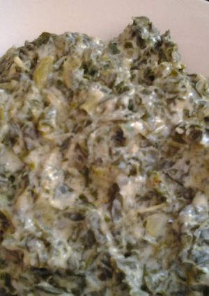 A picture of Kathy's Sweet Chilli Creamed Spinach.