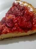 Pay de queso y fresas