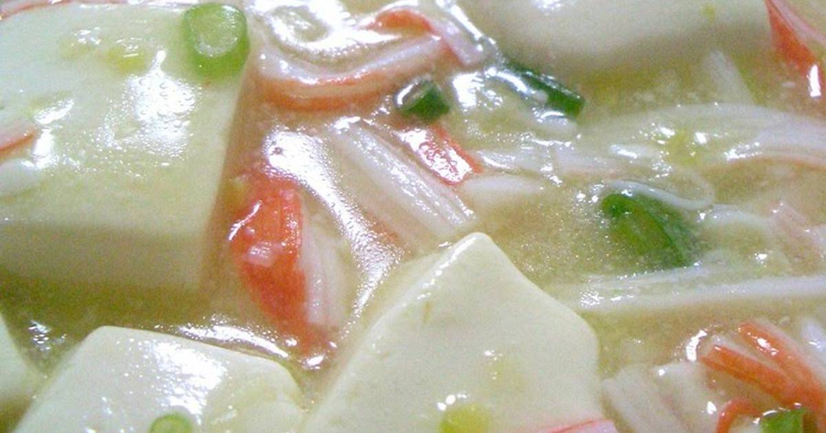 Our Family Favorite Tofu with 'Crab??' Sauce Recipe by cookpad.japan