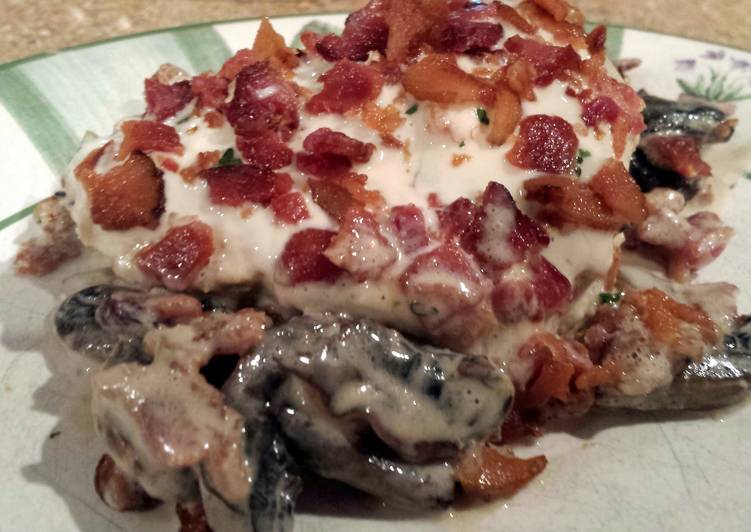 Recipe of Ultimate Cheesy Chicken and Mushrooms