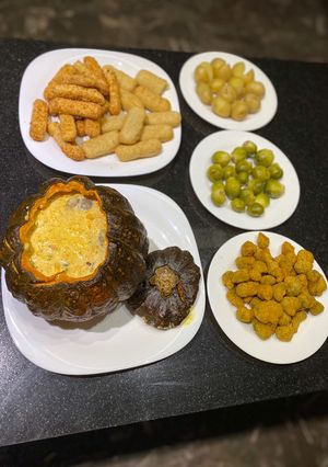 Una foto de Zapallo relleno 4 quesos recargado 🎃