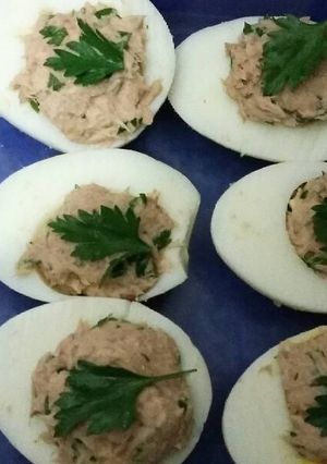 Una foto de Huevos rellenos