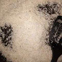 A picture of Homemade dessicated coconut.