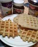 Wafles de harina de almendra