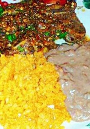 A picture of Chili Mulato beef flaken Short Ribs.