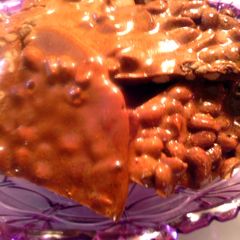 A picture of sunshines peanut brittle.